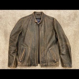 American Eagle Distressed Motorcycle Jacket